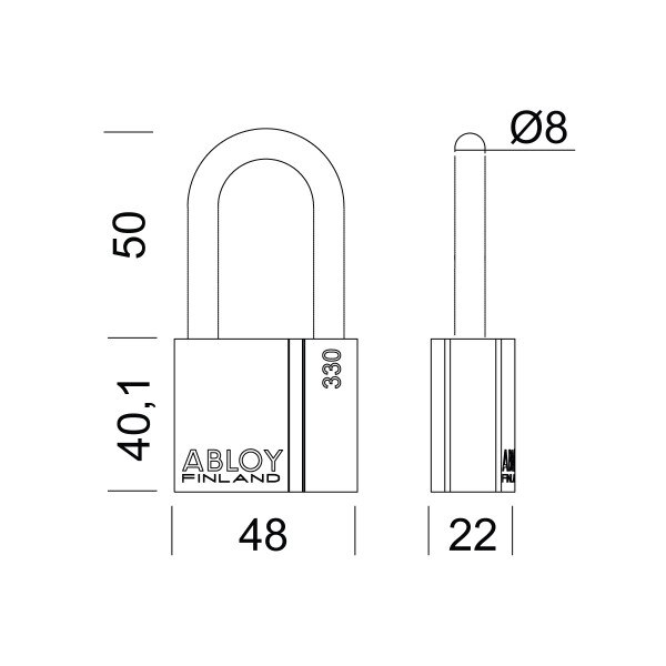 ENFORCER ABLOY 330-50 Padlock
